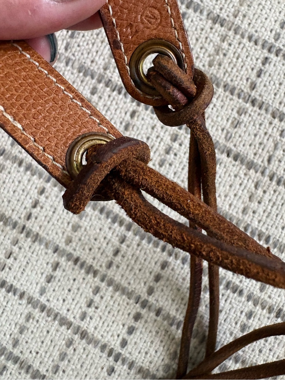 1984 Hermès Pochette Belt Bag / Fanny Pack in the iconic Hermès "Gold" VINTAGE - Picture 14 of 15